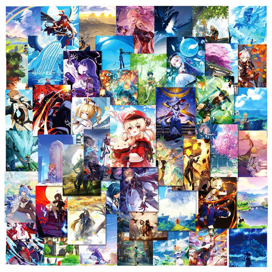 200 Pcs Genshin Impact Stickers - Waterproof DIY Decals for Laptop, Fridge, Wall Decor - Anime Fan Gift -Zllada