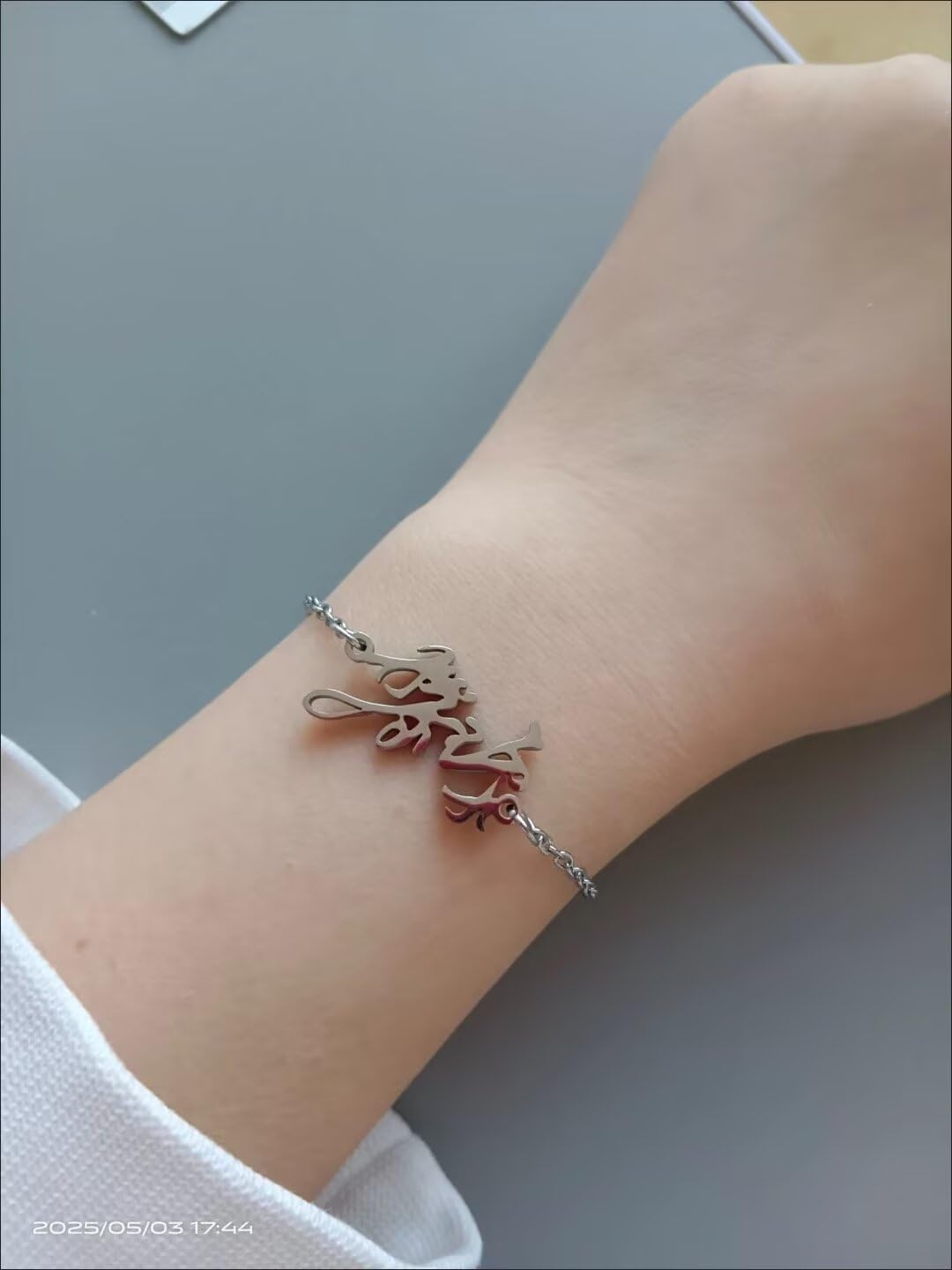 Love Deepspace Name Necklace & Bracelet Set - Titanium Steel English Chinese Letters Sylus Zayne Xavier Rafayel Caleb Charms - Anime Game Fan Gift