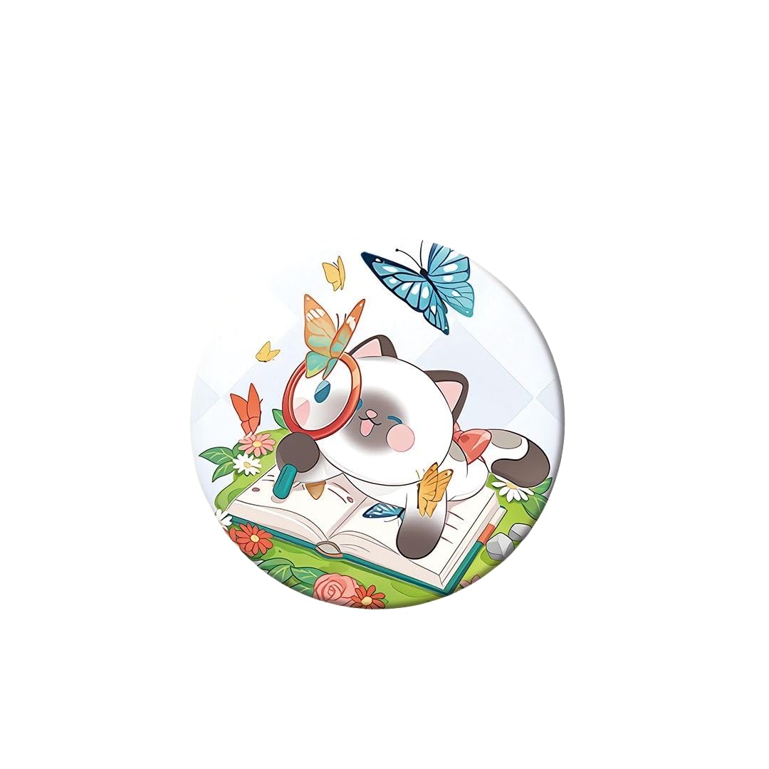 Cat Card Love Deepspace Badge Pin Set - 9 Pcs 58mm with 5 Character Cute Cartoon Style - Zayne, Xavier, Rafayel, Sylus,Caleb - Brooch Pendant for Ita Bag Decoration by Zouven