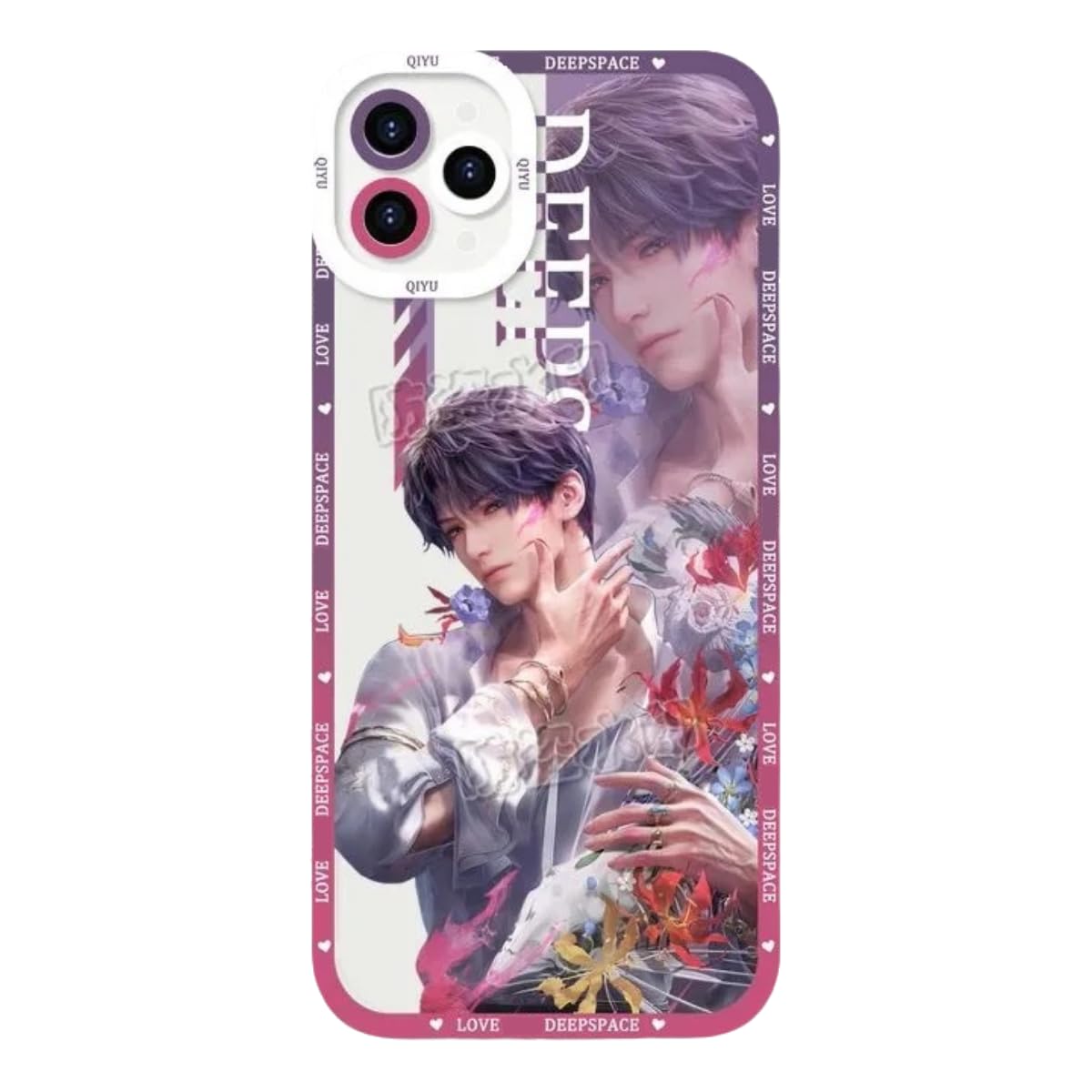 Love Deepspace Phone Case - Compatible with iPhone 16/15/14/13/12/11 Series – Zayne, Xavier, Rafayel & Sylus Cartoon Anime Clear Silicone Protective Cover Fan-Made Designs–Zouven