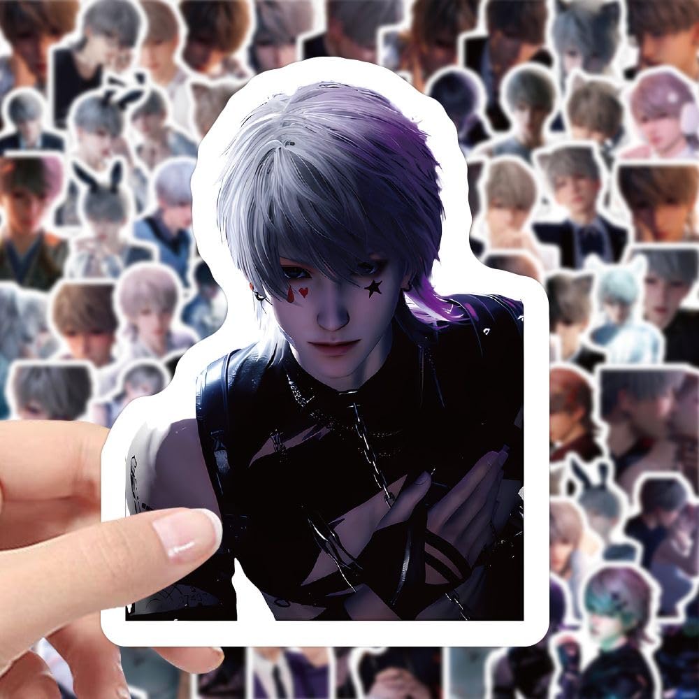 200 Pcs Caleb Love and Deepspace Stickers - Waterproof DIY Decals for Laptop, Fridge, Wall Decor Zayne Xavier Rafayel Sylus Caleb - Anime Fan Gift -Zllada