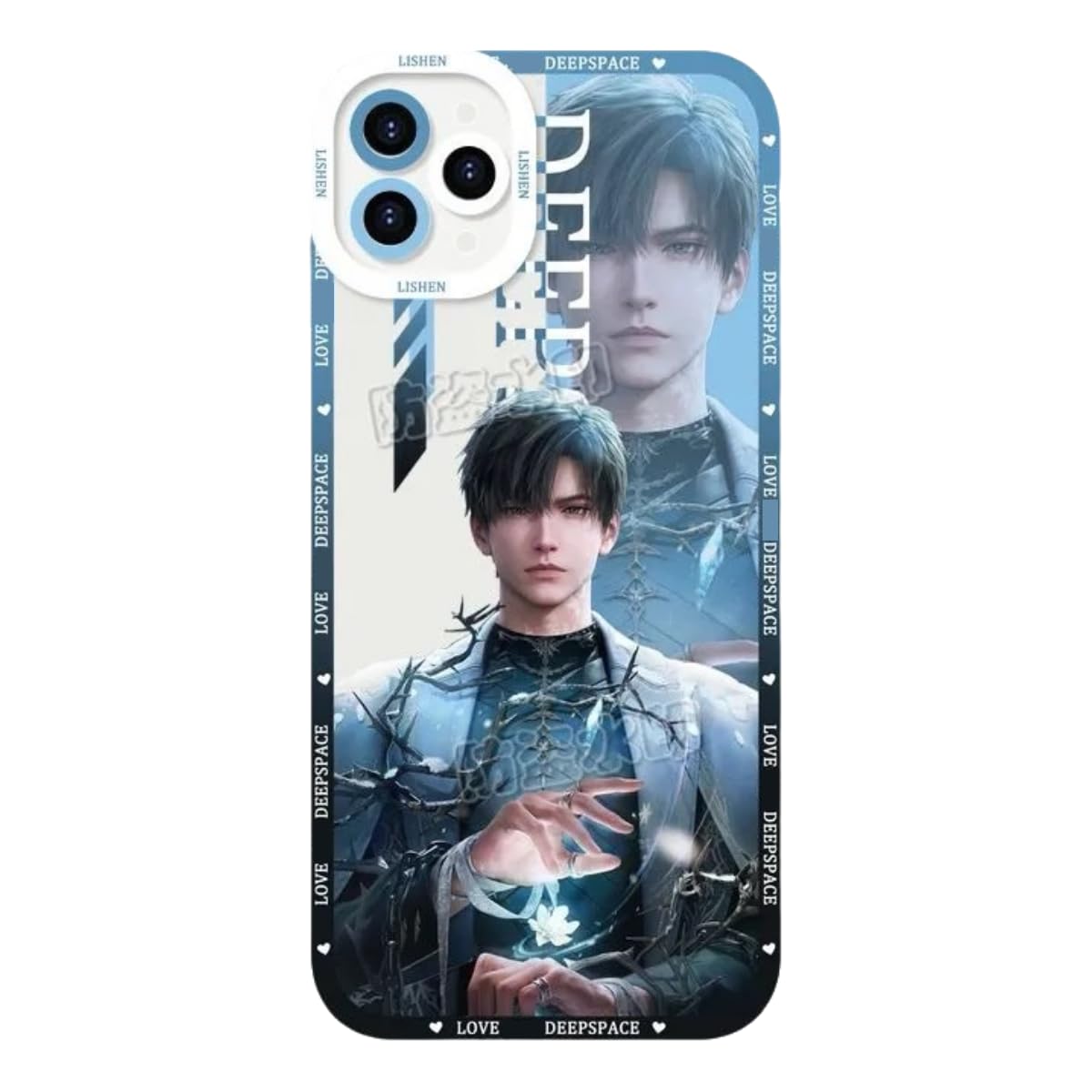Love Deepspace Phone Case - Compatible with iPhone 16/15/14/13/12/11 Series – Zayne, Xavier, Rafayel & Sylus Cartoon Anime Clear Silicone Protective Cover Fan-Made Designs–Zouven
