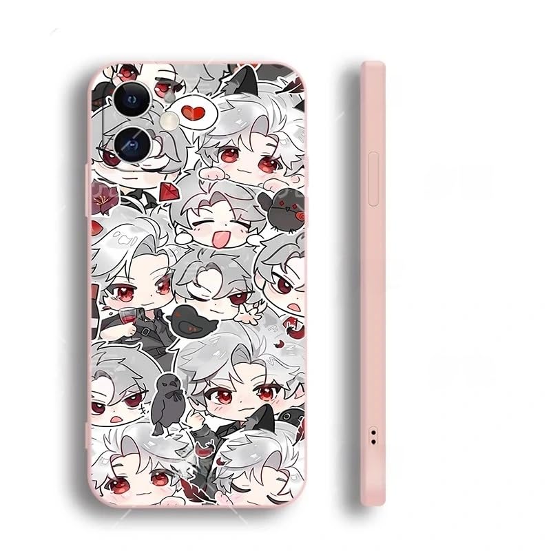 Love Deepspace Phone Case - Compatible with iPhone 16/15/14/13/12/11 Series – Zayne, Xavier, Rafayel & Sylus Cartoon Anime Clear Silicone Protective Cover Fan-Made Designs– Zouven