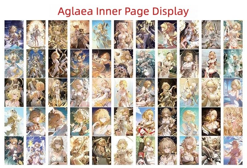 Zllada Honkai Star Rail Holographic Card Set - 55-Piece Holographic Trading Collector Set with Scratch-Resistant Sleeves for Fans and Gamers