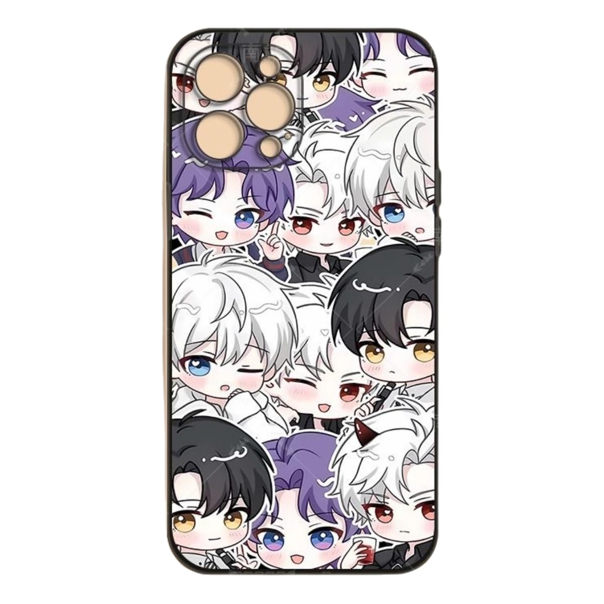 Love Deepspace Phone Cases -Compatible with iPhone 16/15/14/13/12/11 Series— Full Cast Cartoon Anime Style Featuring Sylus,Zayne, Xavier, Rafayel & Caleb Protective Cover - Zouven