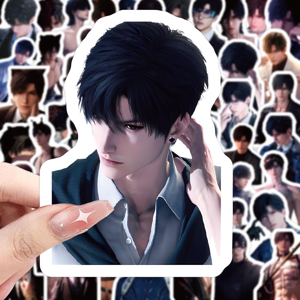 200 Pcs Caleb Love and Deepspace Stickers - Waterproof DIY Decals for Laptop, Fridge, Wall Decor Zayne Xavier Rafayel Sylus Caleb - Anime Fan Gift -Zllada