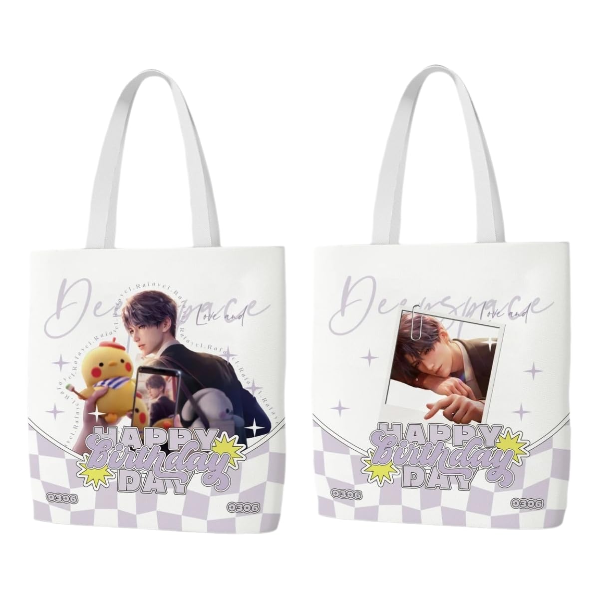 Love Deepspace Handbag - Canvas Tote Shoulder Bag Lightweight Anime Fan Gift - Casual Daily Use for Work, Travel - Zouven