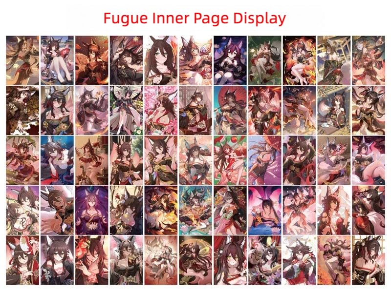 Fugue Honkai Star Rail Card Merch Set - 50 Pcs Holographic Cards with Scratch-Resistant Sleeves for Fans and Gamers - Zllada