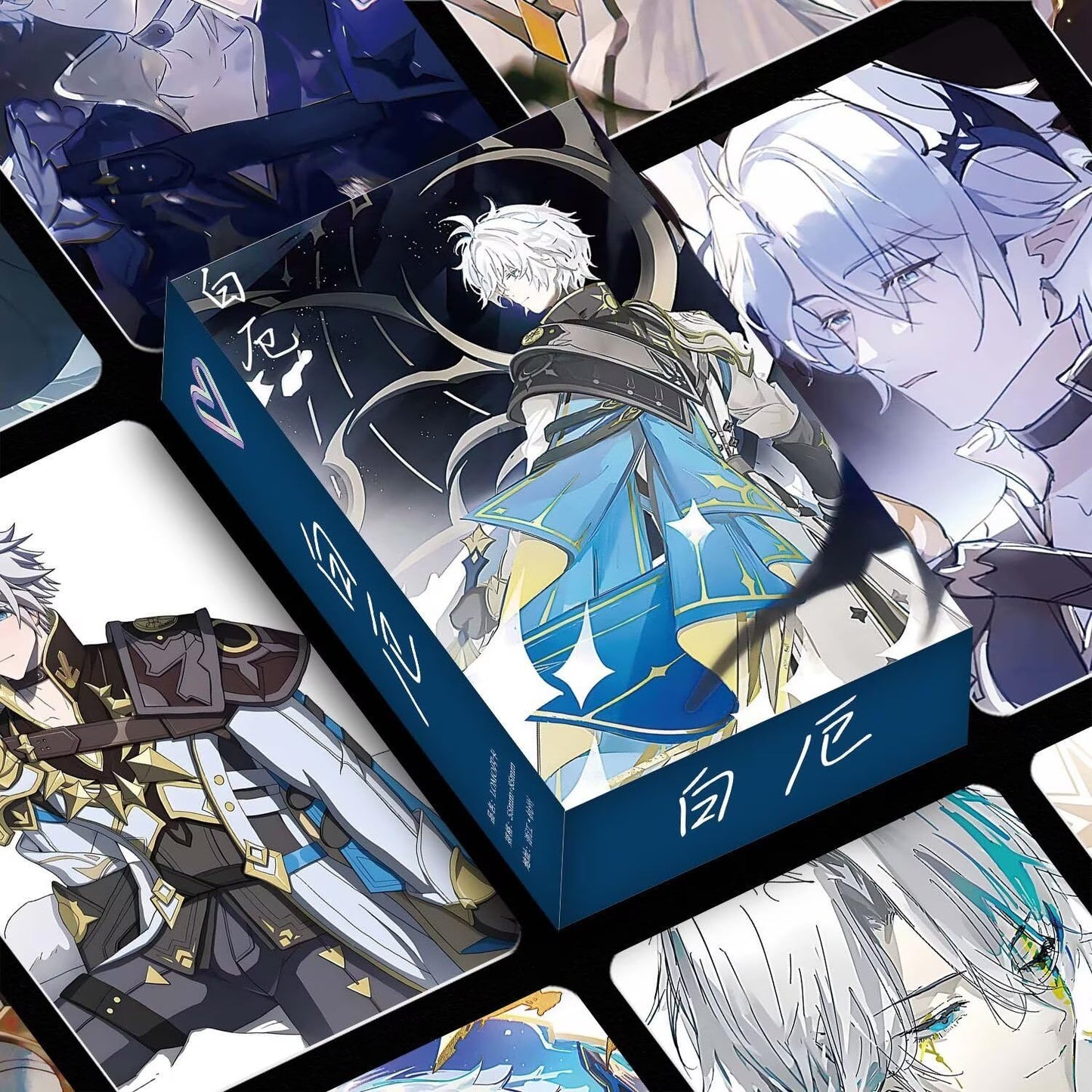 Zllada Honkai Star Rail Holographic Card Set - 55-Piece Holographic Trading Collector Set with Scratch-Resistant Sleeves for Fans and Gamers