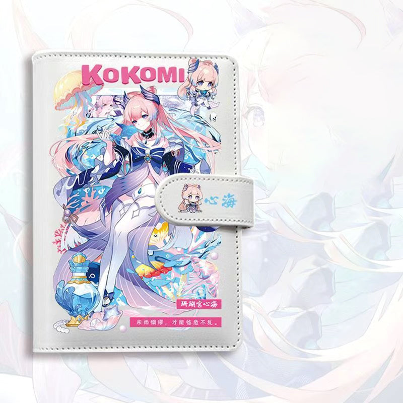 Genshin Impact Furina Journal Planner - Anime Merch Game Figure - Stainless Steel Binder PU Leather 160 Pages with Magnetic Closure - Gift for Birthday Anniversary - Zllada