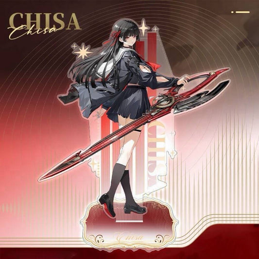 Chisa Wuthering WuWa Waves Acrylic Standee Merch - 15cm Acrylic Stand Figure for Desk Display - Desktop Decoration, Collection & Gift