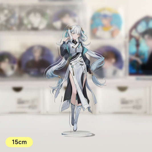 Jinhsi Wuthering WuWa Waves Acrylic Standee Merch - 15cm Acrylic Stand Figure for Desk Display - Desktop Decoration, Collection & Gift