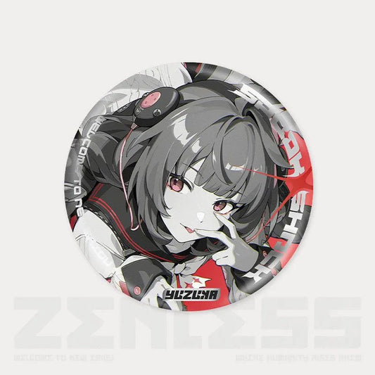 Zone Zero Character Pin Badges - 58mm Refrigerator Magnet Anime Game Merch Gift for Fans and Students - Zllada