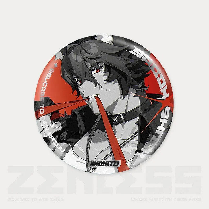 Zone Zero Character Pin Badges - 58mm Refrigerator Magnet Anime Game Merch Gift for Fans and Students - Zllada