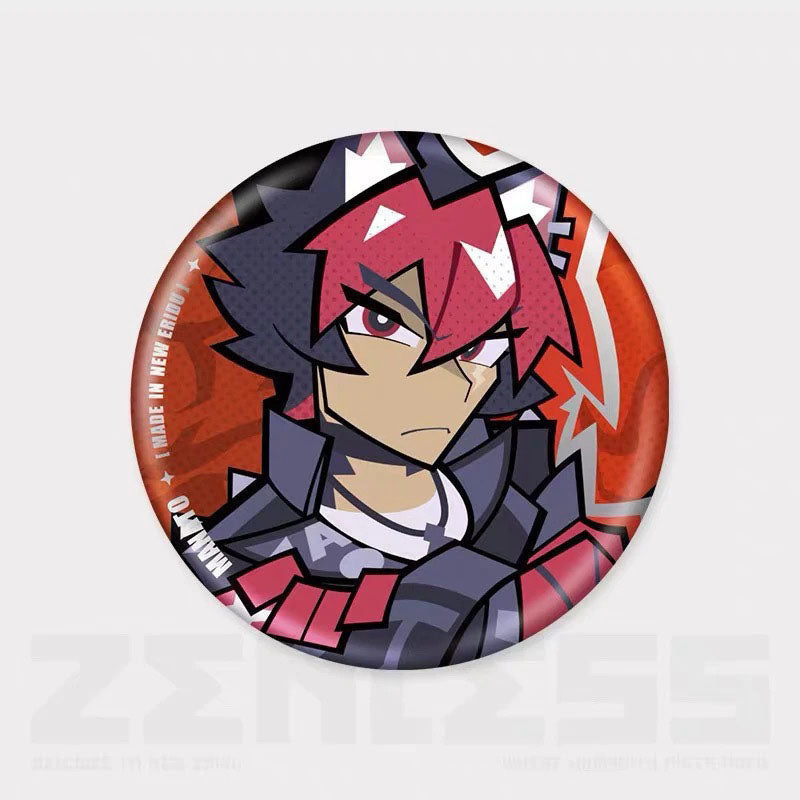 Q Style Zone Zero Character Pin Badges - 58mm Refrigerator Magnet Anime Game Merch Gift for Fans and Students - Zllada