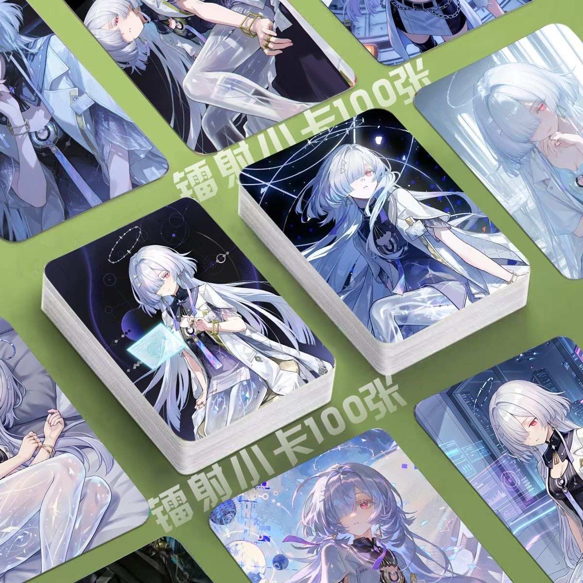 Phrolova Wuthering WuWa Waves Holographic Cards - 50 Pcs Game Character Cards - Ciaccona Cartethyia Lupa Phrolova - Anime Style Collection for Fans and Gamers - Zllada