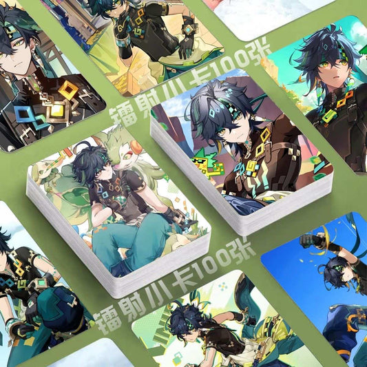 Genshin Holographic 50 Pcs Cards - Gamers Fans Gift - Zllada