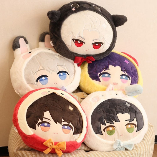 Love Deepspace Velvet Heart Embrace Series Plush Big Head Pillow - Zayne Xavier Rafayel Sylus Caleb Fans Gifts - Zllada
