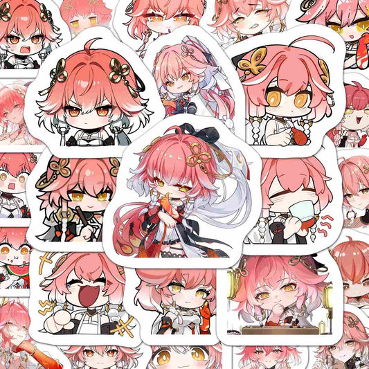 Changli Wuthering WuWa Waves 60 PCS Stickers - Anime Fan Gifts -Zllada