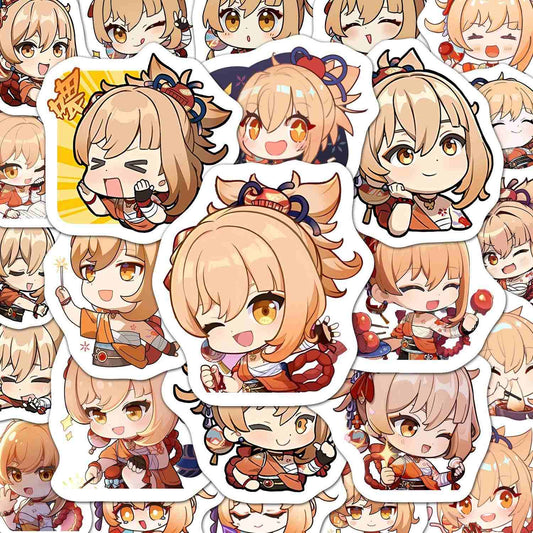 60 PCS Yoimiya Genshin Stickers - Anime Fan Gifts -Zllada
