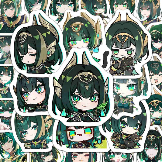 60 PCS Nefer Genshin Stickers - Anime Fan Gifts -Zllada