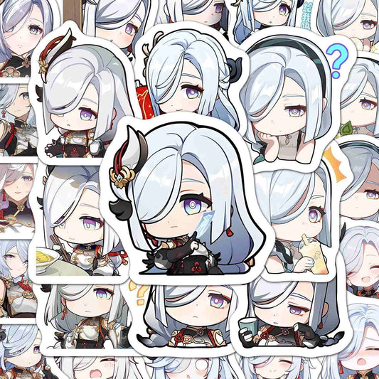 Shenhe Genshin 60 PCS Stickers - Anime Fan Gifts -Zllada