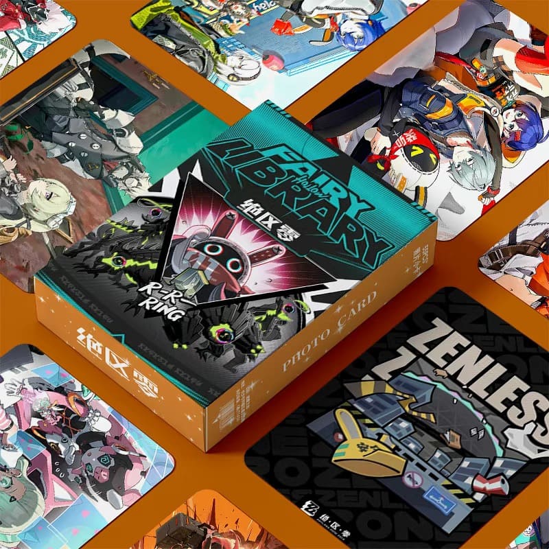 Zenless Zone Zero Card Merch Set - 50 Pcs Holographic Trading Collector Set for Fans and Gamers