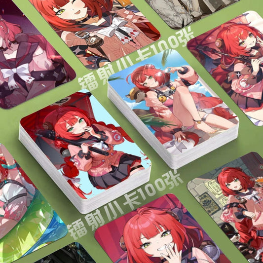 Yuzuha Zenless Zone Zero Card Merch Set - 50 Pcs Holographic Trading Collector Set for Fans and Gamers - Zllada