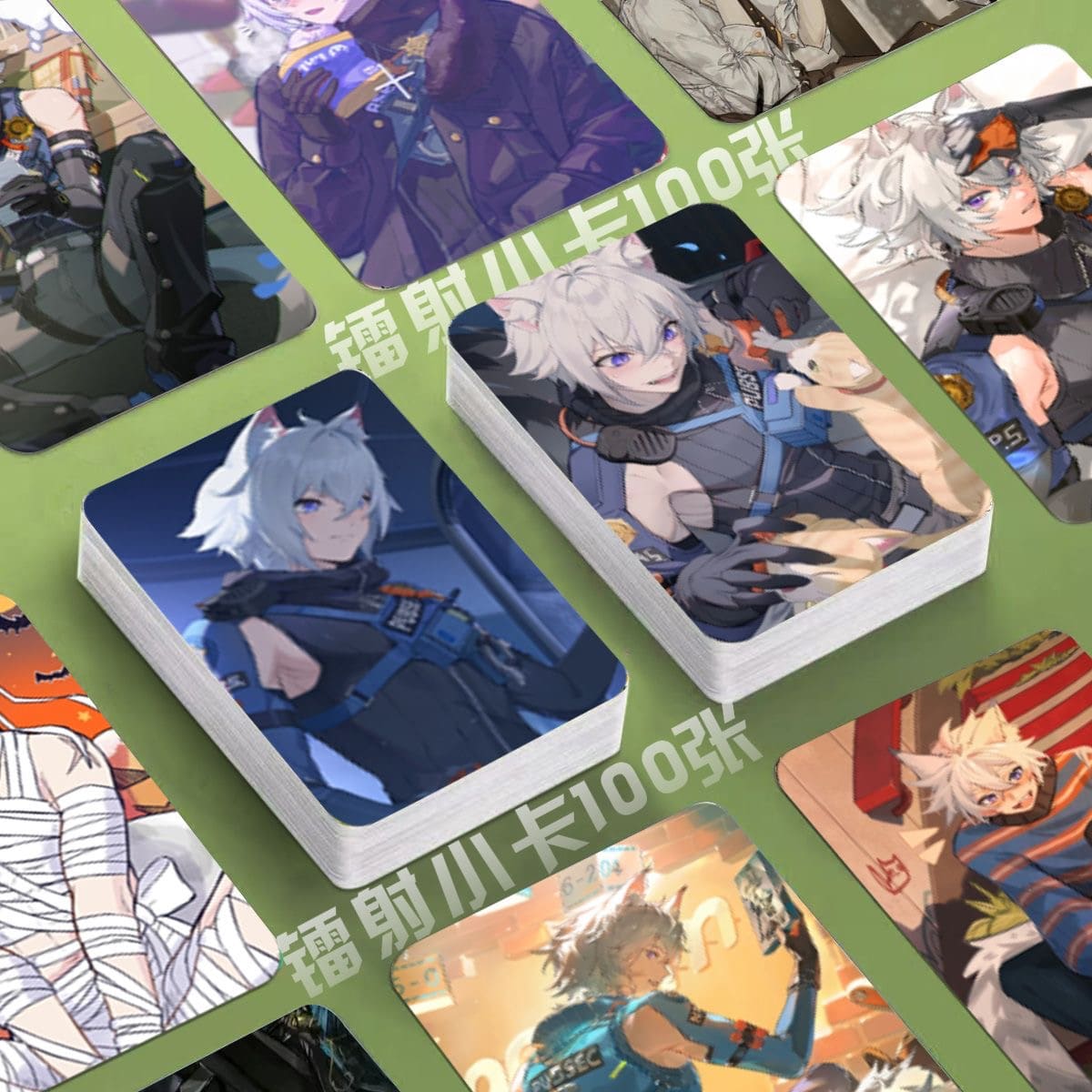 Zenless Zone Zero Card Merch Set - 50 Pcs Holographic Trading Collector Set for Fans and Gamers