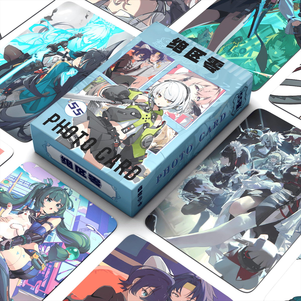 Zenless Zone Zero Card Merch Set - 50 Pcs Holographic Trading Collector Set for Fans and Gamers