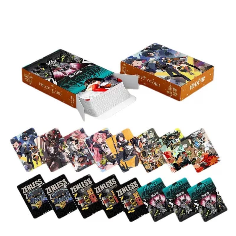 Zenless Zone Zero Card Merch Set - 50 Pcs Holographic Trading Collector Set for Fans and Gamers