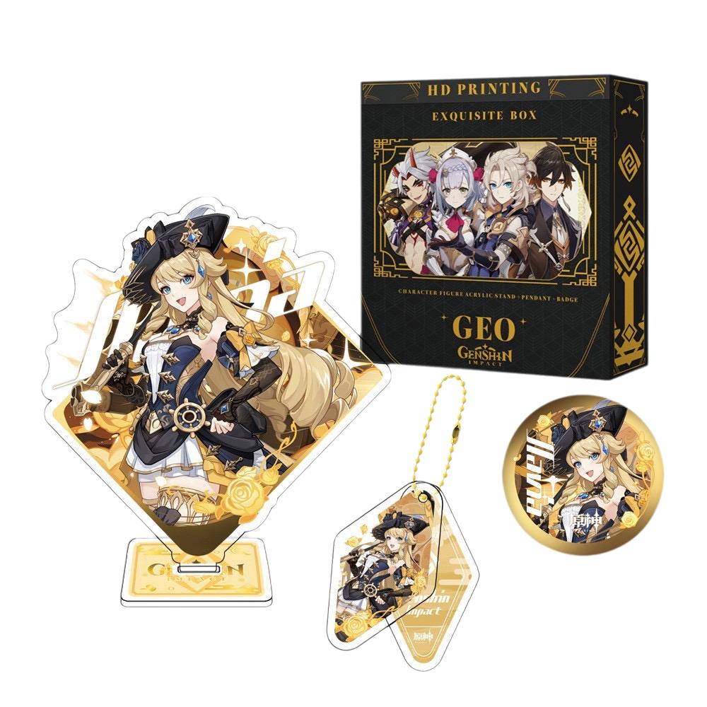 Zllada Genshin Impact Figurines Character Standee Set - Anime Gift Ideal Gift Box Set for Fans Friends Gamer Book Lovers - Zllada
