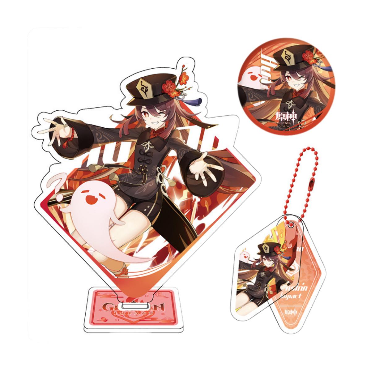 Zllada Genshin Impact Figurines Character Standee Set - Anime Gift Ideal Gift Box Set for Fans Friends Gamer Book Lovers - Zllada