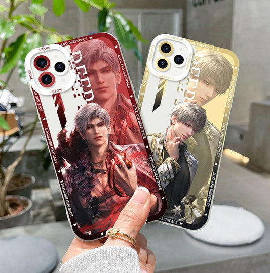 Zayne Love Deepspace Phone Case Laptop screen protector protective cover - Q Style Cute Anime Character Design - Transparent Silicone Full Camera Protection All Round Defense Non Slip Cover - Zllada