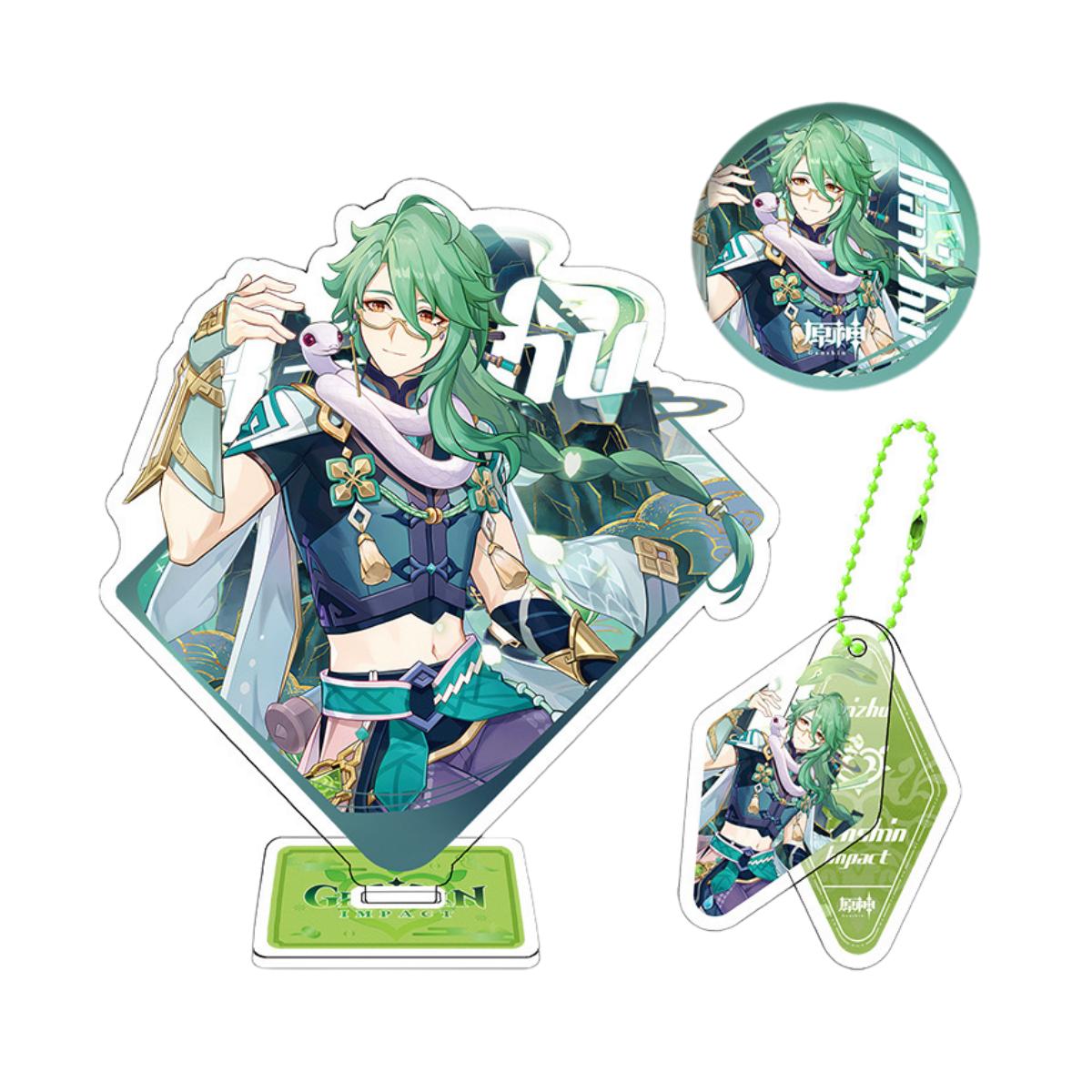 Zllada Genshin Impact Figurines Character Standee Set - Anime Gift Ideal Gift Box Set for Fans Friends Gamer Book Lovers - Zllada