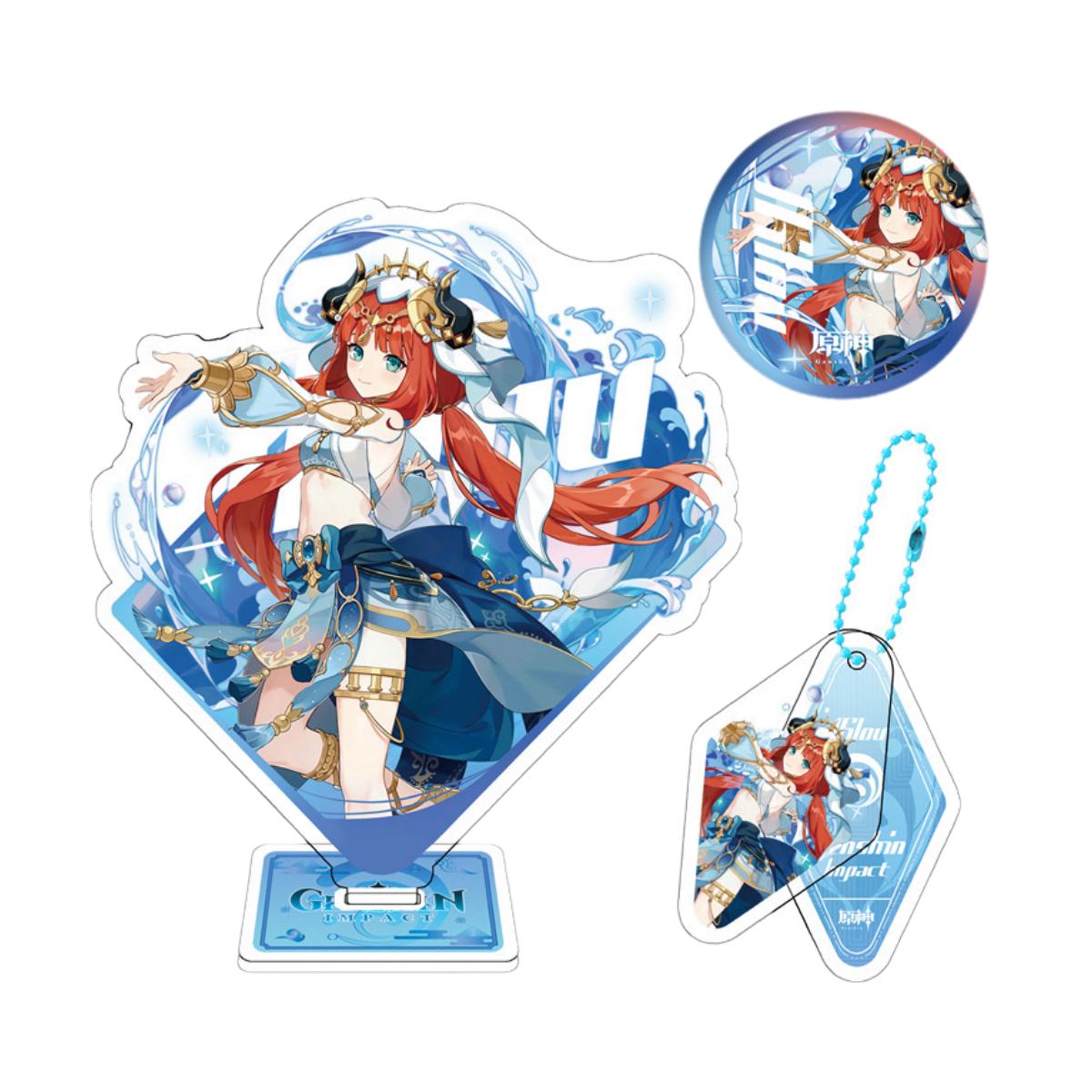 Zllada Genshin Impact Figurines Character Standee Set - Anime Gift Ideal Gift Box Set for Fans Friends Gamer Book Lovers - Zllada