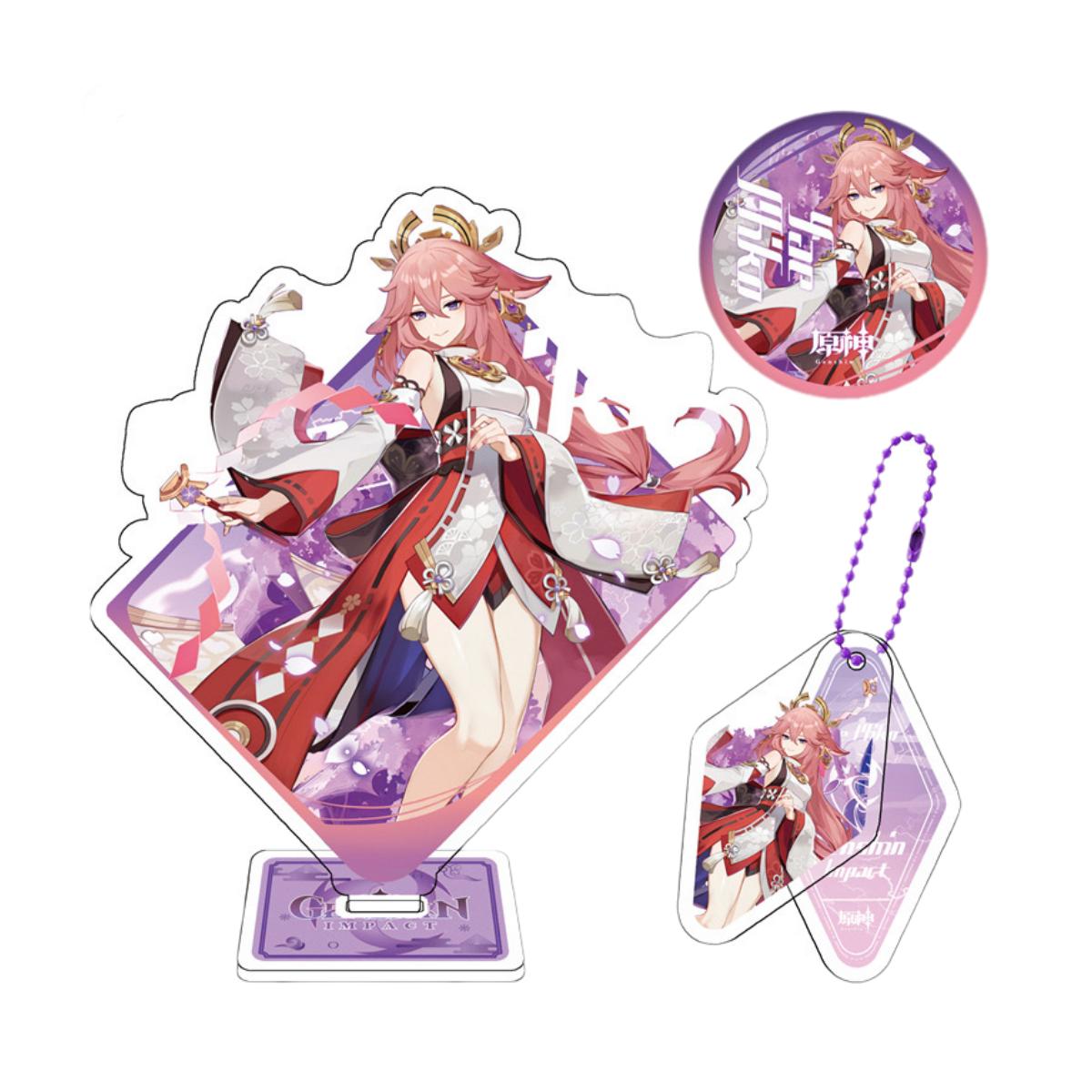 Zllada Genshin Impact Figurines Character Standee Set - Anime Gift Ideal Gift Box Set for Fans Friends Gamer Book Lovers - Zllada