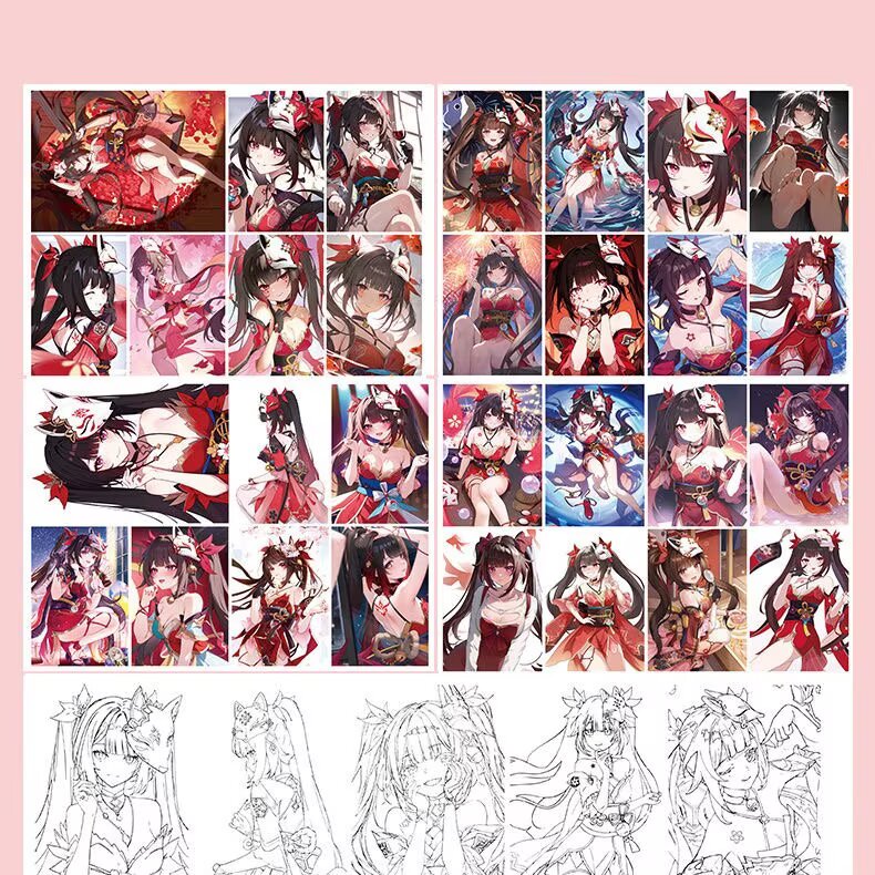Sparkle Honkai Star Rail Coloring Book - Anime Merchandise Tracing and Sketch Book - 30 Pages of Line Art - Hand-Drawn Anime Characters Sketchbook - Gift for Game Merch Fans - Zllada