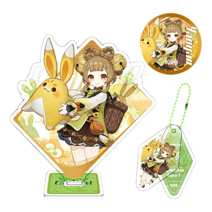 Genshin Figurines Character Standee Set - Anime Gift Ideal Gift Box Set for Fans Friends Gamer Book Lovers - Zllada
