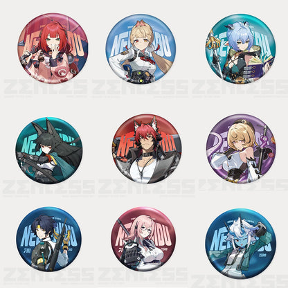 Zone Zero Character Pin Badges - 58mm Refrigerator Magnet Anime Game Merch Gift for Fans and Students - Zllada