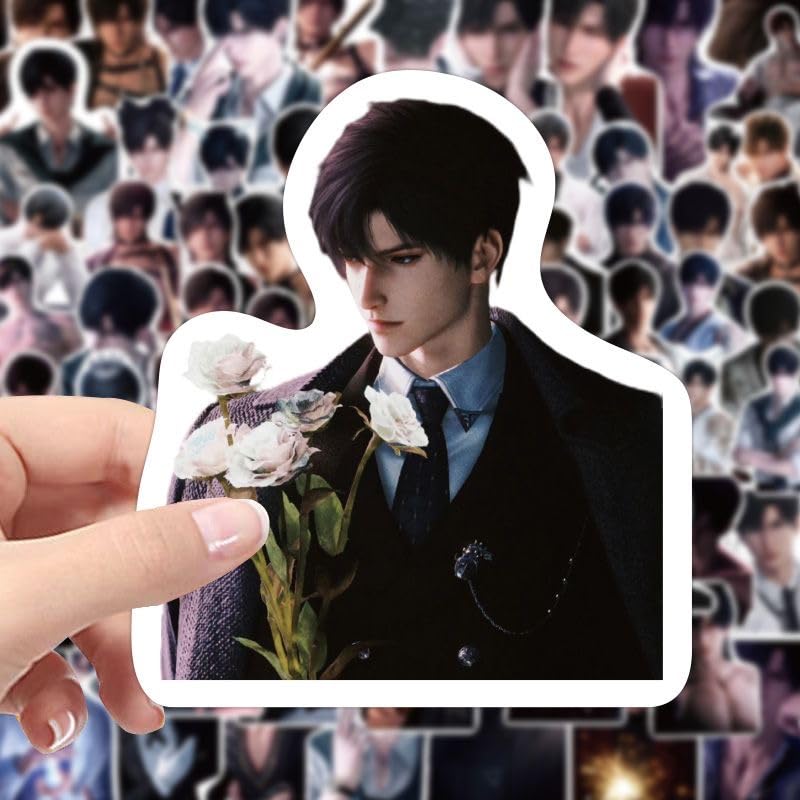 200 Pcs Caleb Love Deepspace Stickers - Waterproof DIY Decals for Laptop, Fridge, Cup, Wall Decor Zayne Xavier Rafayel Sylus Caleb - Anime Fan Gift