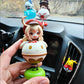 Hu Tao Genshin Figurines Desk Car Ornament - Anime Chibi Bobble  with 50 Stickers Gift - Zllada