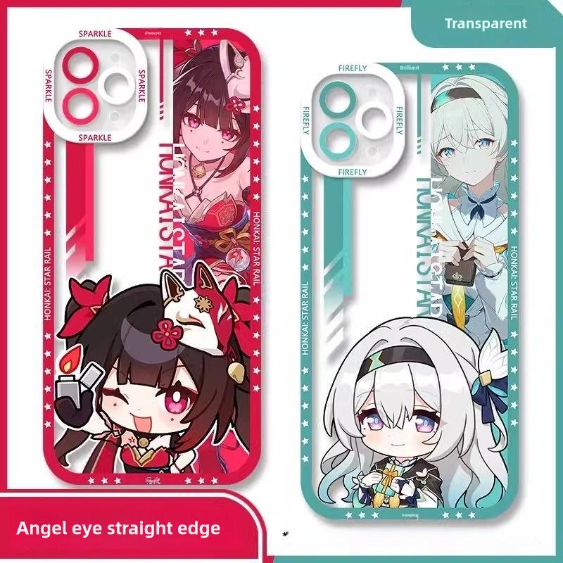 Blade Star Rail  Phone Case Laptop screen protector  protective cover - Q Style Cute Anime Character Design - Transparent Silicone Full Camera Protection All Round Defense Non Slip Cover - Zllada
