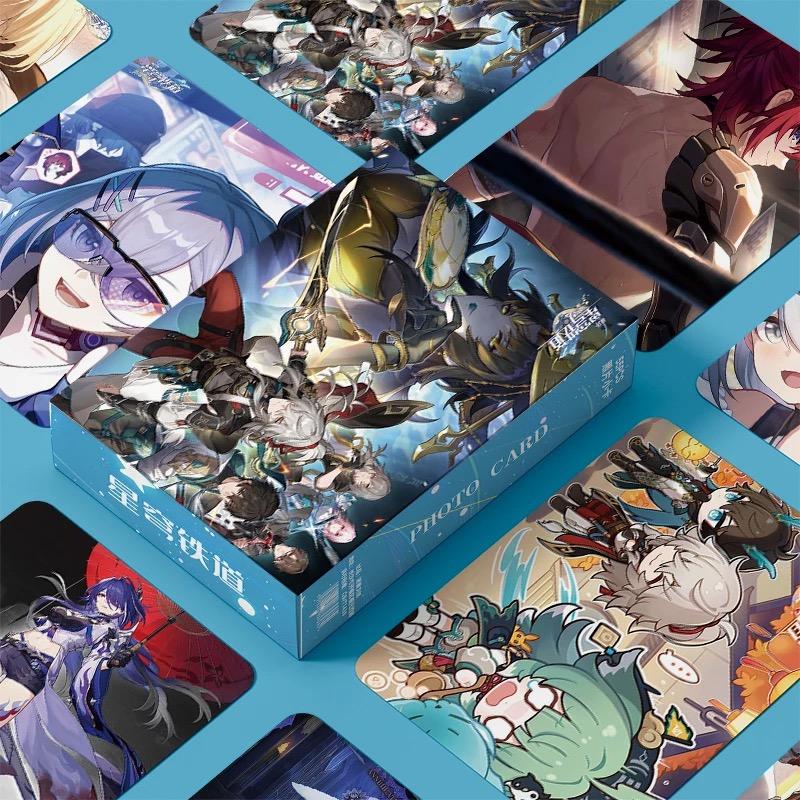 Zllada Honkai: Star Rail Holographic Card Set - 50-Piece Game-Themed Collectible Cards - Anime Style Collection for Fans and Gamers - Zllada