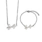 Love Deepspace Name Necklace & Bracelet Set - Titanium Steel English Chinese Letters Sylus Zayne Xavier Rafayel Caleb Charms - Anime Game Fan Gift