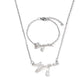 Love Deepspace Name Necklace & Bracelet Set - Titanium Steel English Chinese Letters Sylus Zayne Xavier Rafayel Caleb Charms - Anime Game Fan Gift