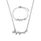 Love Deepspace Name Necklace & Bracelet Set - Titanium Steel English Chinese Letters Sylus Zayne Xavier Rafayel Caleb Charms - Anime Game Fan Gift