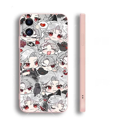 Love Deepspace Phone Case - Compatible with iPhone 16/15/14/13/12/11 Series – Zayne, Xavier, Rafayel & Sylus Cartoon Anime Clear Silicone Protective Cover Fan-Made Designs– Zouven