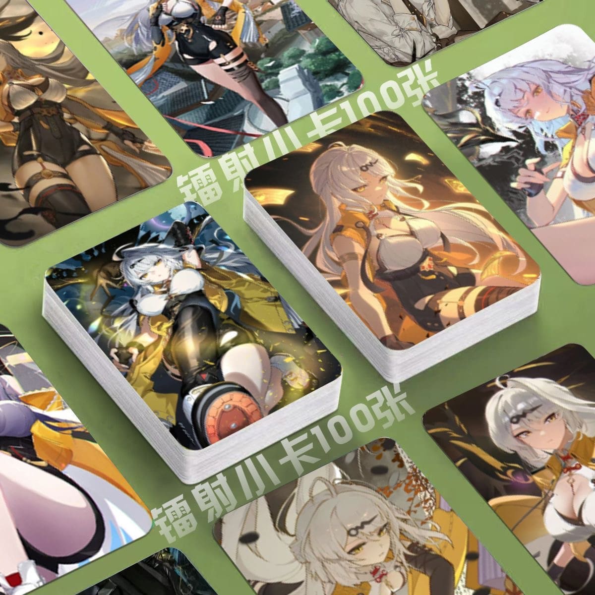 Zone Zero Cards Merch Set - 50 Pcs Holographic Trading Collector Set for Fans and Gamers