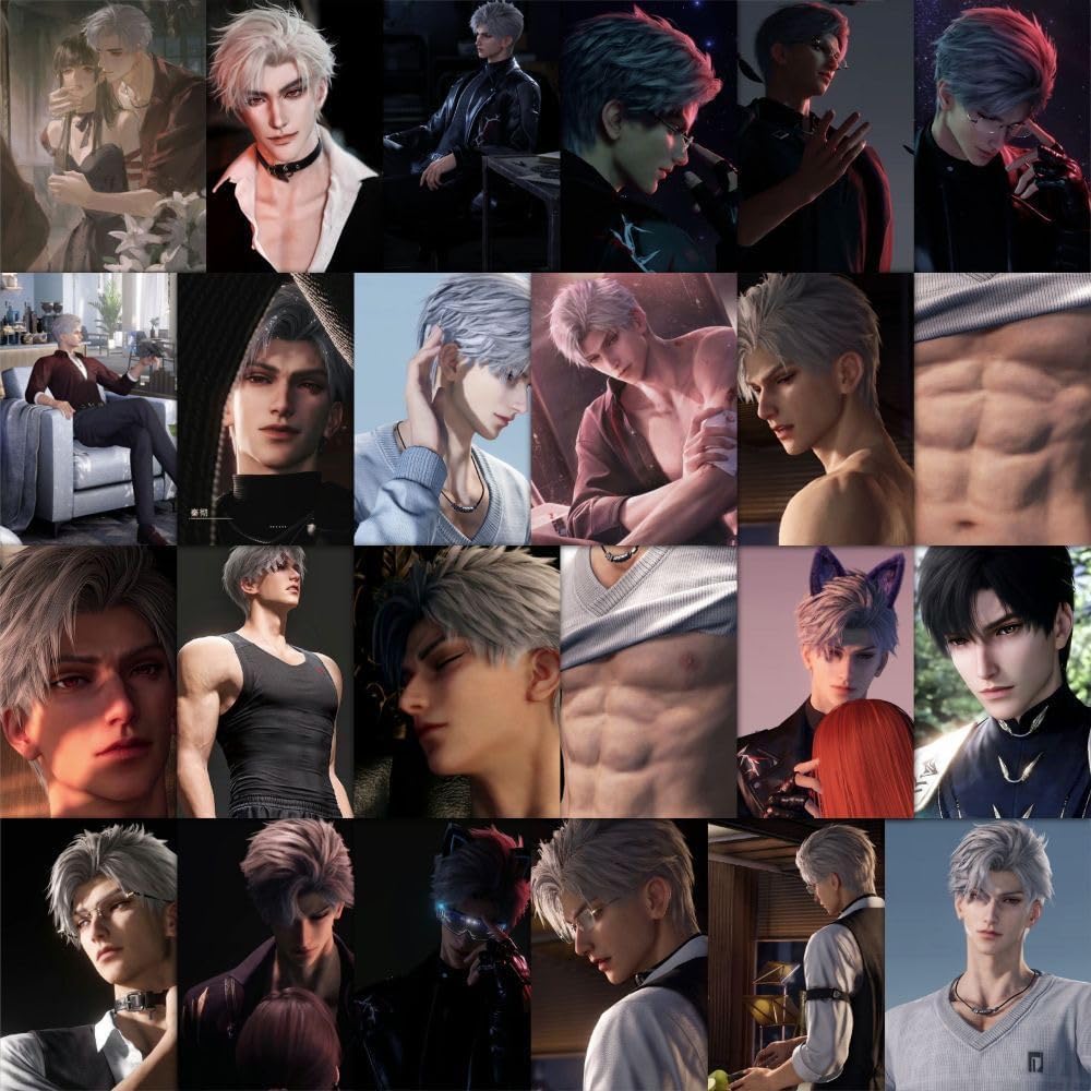 180 Pcs Love Deepspace Stickers - Waterproof DIY Decals for Laptop, Fridge, Wall Decor Zayne Xavier Rafayel Sylus Caleb - Fan Gift